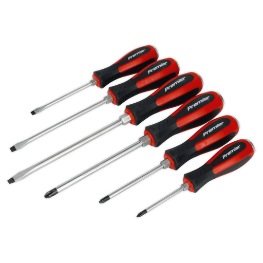 Sealey Premier Hammer-Thru Screwdriver Set 6 Piece
