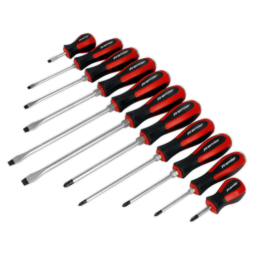Sealey Premier Hammer-Thru Screwdriver Set 11 Piece - Model AK4933