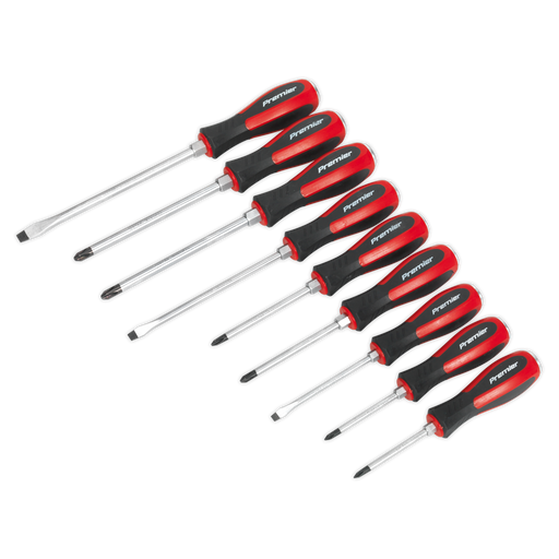 Sealey Premier Hammer-Thru Screwdriver Set 9 Piece