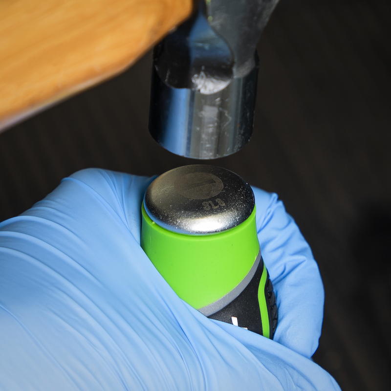 Sealey Premier Hammer-Thru Screwdriver Set 6 Piece - Hi-Vis Green