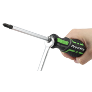Sealey Premier Hammer-Thru Screwdriver Set 9 Piece - Hi-Vis Green