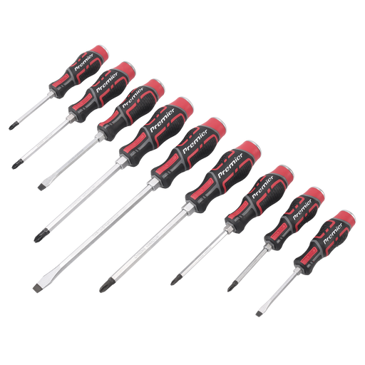 Sealey Premier Hammer-Thru Screwdriver Set 9 Piece