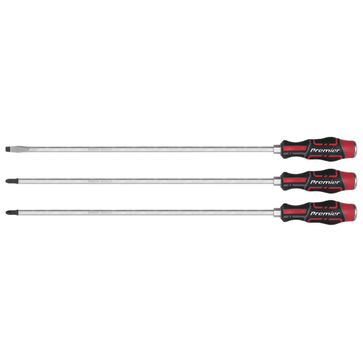 Sealey Premier Screwdriver Set 450mm 3 Piece Chrome Vanadium Steel