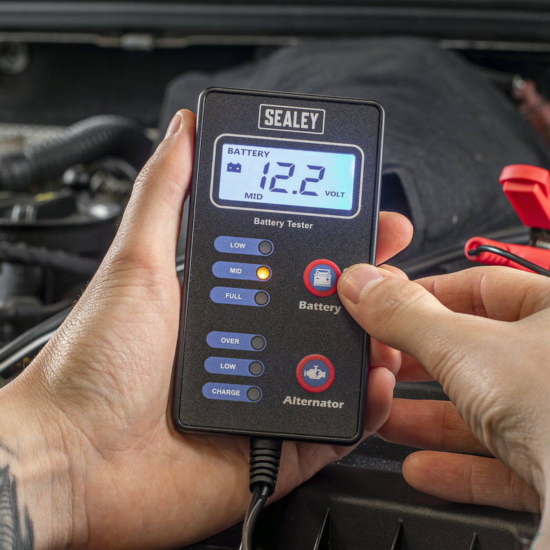 Sealey Battery & Alternator Tester AK500 12V with LCD Screen