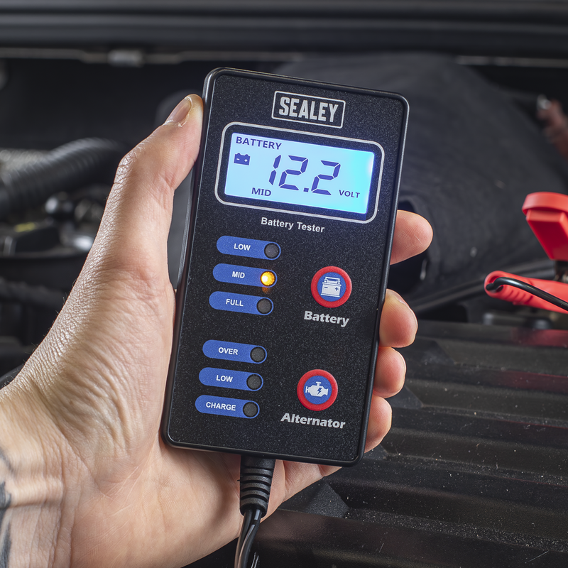 Sealey Battery & Alternator Tester AK500 12V with LCD Screen