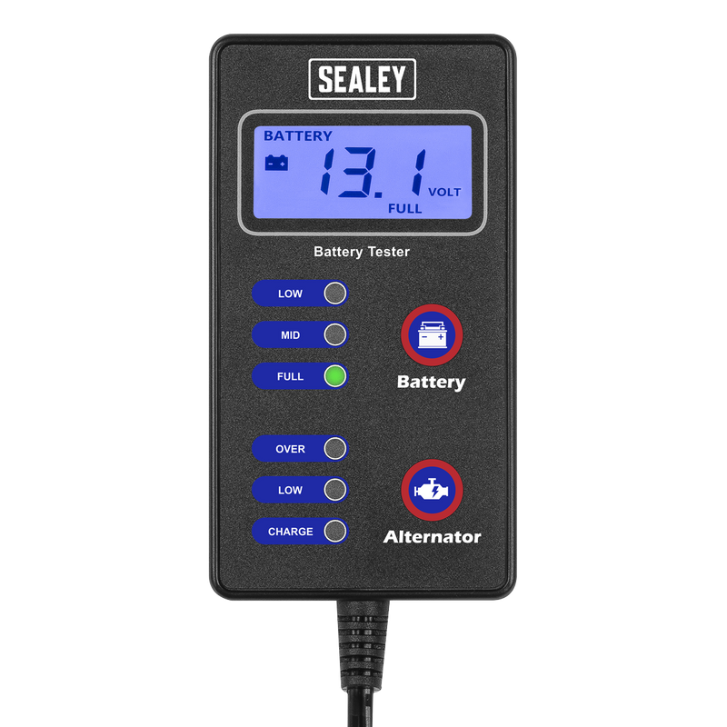 Sealey Battery & Alternator Tester AK500 12V with LCD Screen