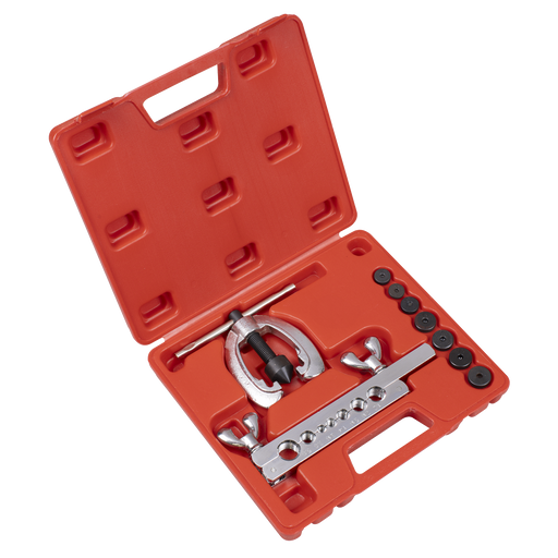 Sealey Pipe Flaring Kit 9 Piece with 7 Dies for Copper & Brass
