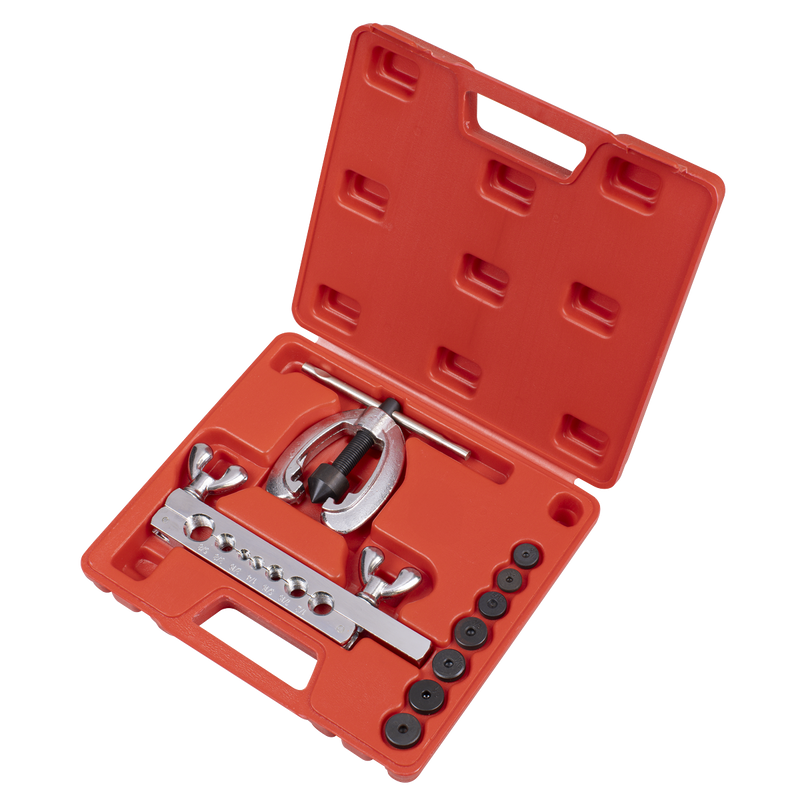 Sealey Pipe Flaring Kit 9 Piece with 7 Dies for Copper & Brass