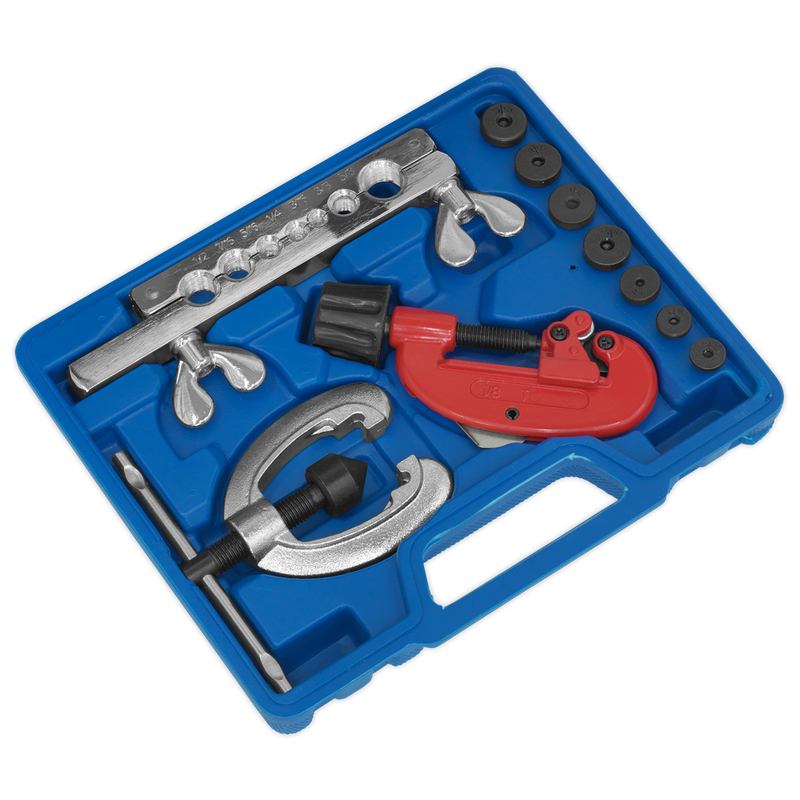 Sealey Pipe Flaring & Cutting Kit 10 Piece - Model AK506