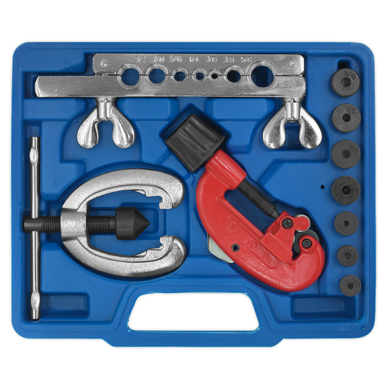 Sealey Pipe Flaring & Cutting Kit 10 Piece - Model AK506