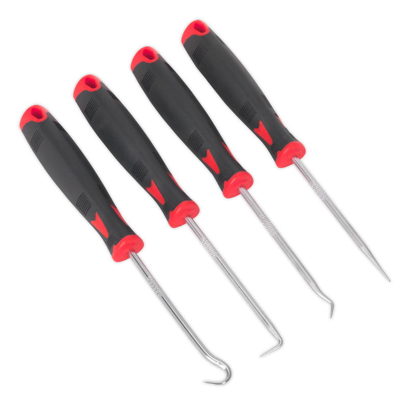 Sealey Mini Hook & Pick Set 4 Piece - 165mm Length