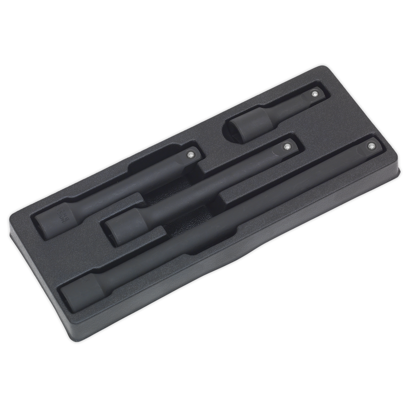 Sealey Premier Impact Extension Bar Set 1/2"Sq Drive 4 Piece