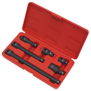 Sealey Premier Impact Adaptor & Extension Bar Set 1/2"Sq Drive 6 Piece