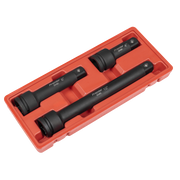 Sealey Premier Impact Extension Bar Set 3/4"Sq Drive 3 Piece