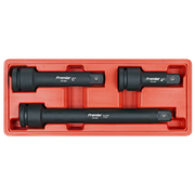 Sealey Premier Impact Extension Bar Set 3/4"Sq Drive 3 Piece