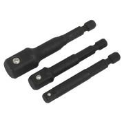 Sealey Premier Impact Socket Adaptor Set 3 Piece - 65mm Drive