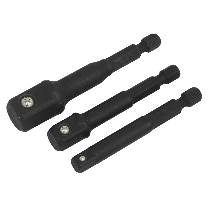 Sealey Premier Impact Socket Adaptor Set 3 Piece - 65mm Drive