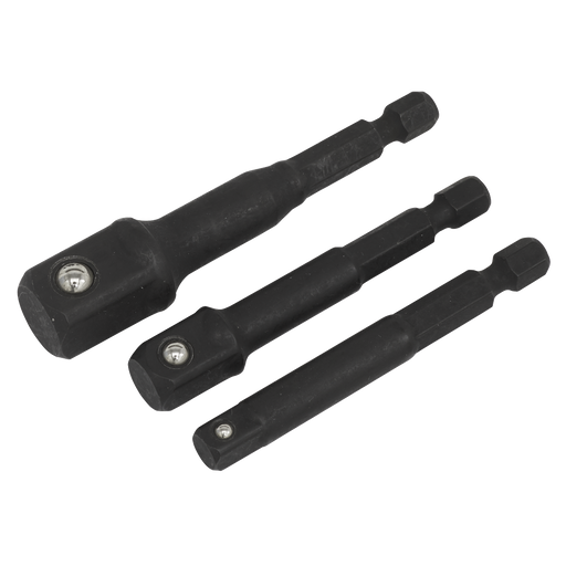 Sealey Premier Impact Socket Adaptor Set 3 Piece - 65mm Drive