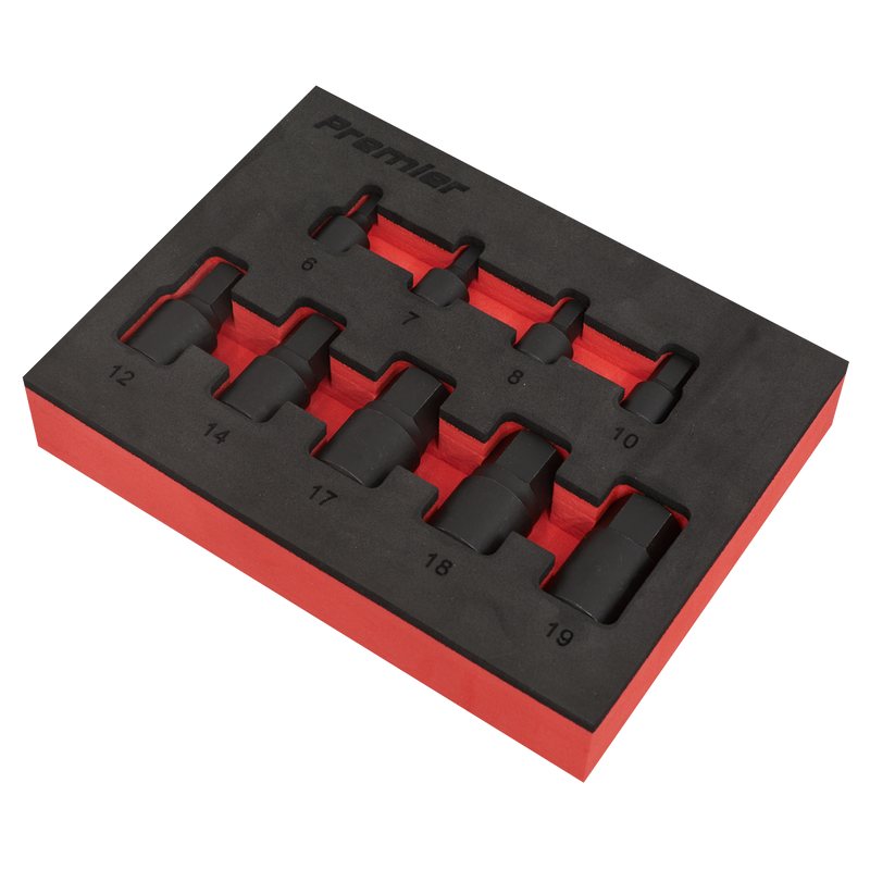 Sealey Premier Socket Bit Set 1/4" & 3/8" Drive 9 Piece AK5525