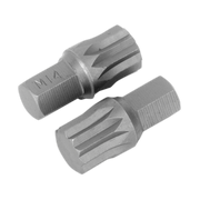 Sealey Premier Spline Bit M14 x 30mm - Pack of 2