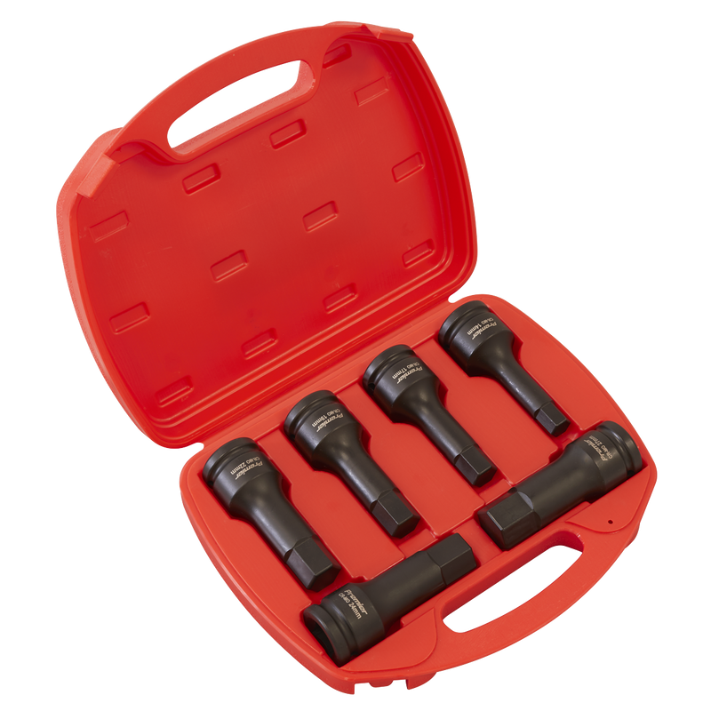 Sealey Premier Impact Socket Bit Set 3/4" Drive 6 Piece