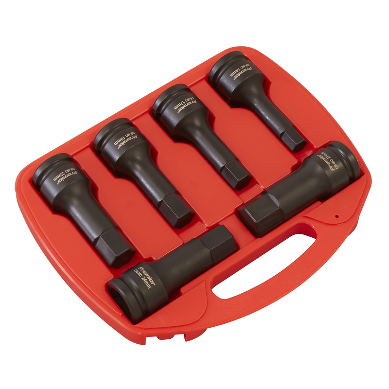 Sealey Premier Impact Socket Bit Set 3/4" Drive 6 Piece