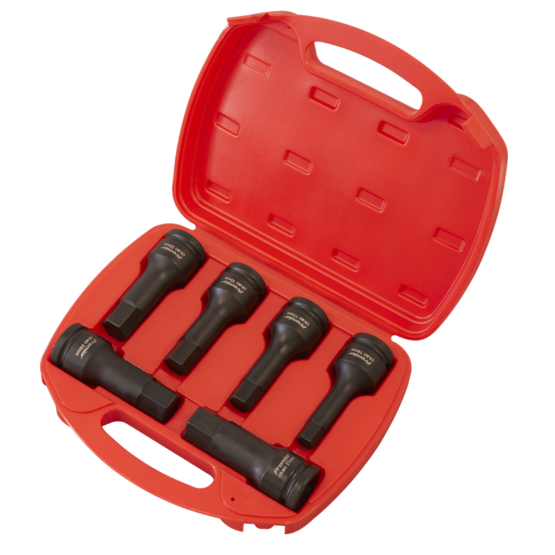 Sealey Premier Impact Socket Bit Set 3/4" Drive 6 Piece