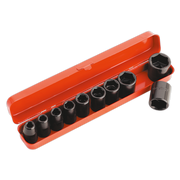 Sealey Premier Impact Socket Set 1/2"Sq Drive 10 Piece