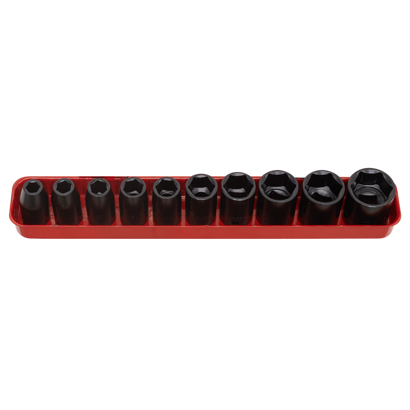 Sealey Premier Impact Socket Set 1/2"Sq Drive 10 Piece