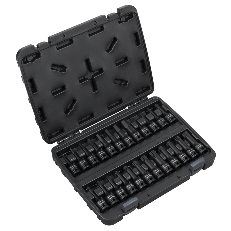 Sealey Premier Socket Bit Set 1/2" Drive 24 Piece