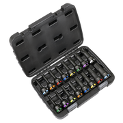 Sealey Premier Impact Socket Bit Set 1/2" Drive 16 Piece