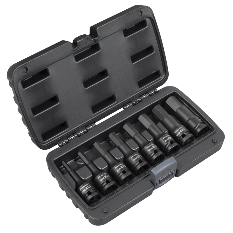 Sealey Premier Impact Socket Bit Set 1/2"Sq Drive 8 Piece
