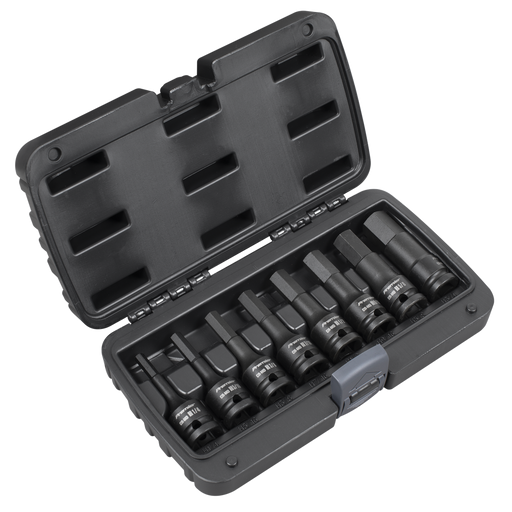 Sealey Premier Impact Socket Bit Set 1/2"Sq Drive 8 Piece