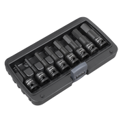 Sealey Premier Impact Socket Bit Set 1/2"Sq Drive 8 Piece