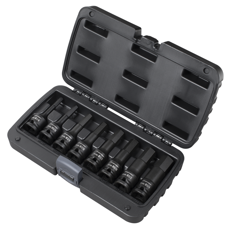 Sealey Premier Impact Socket Bit Set 1/2"Sq Drive 8 Piece
