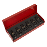 Sealey Premier Impact Socket Bit Set 1/2"Sq Drive 6 Piece AK5607