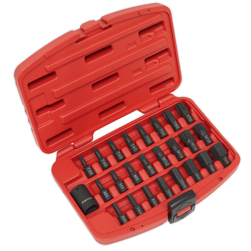 Sealey Premier Impact Bit Set 25 Piece AK5612 1/2" Drive