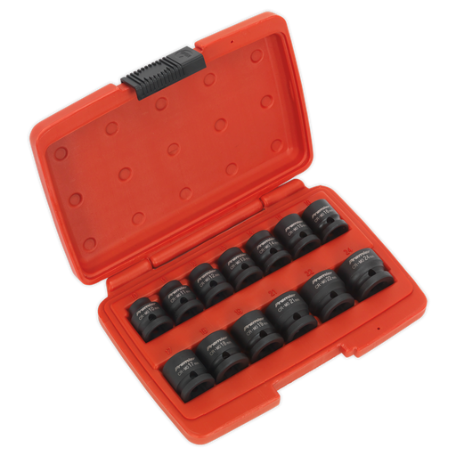 Sealey Premier Impact Socket Set 1/2"Sq Drive 13 Piece