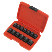 Sealey Premier Impact Socket Set 1/2"Sq Drive 13 Piece