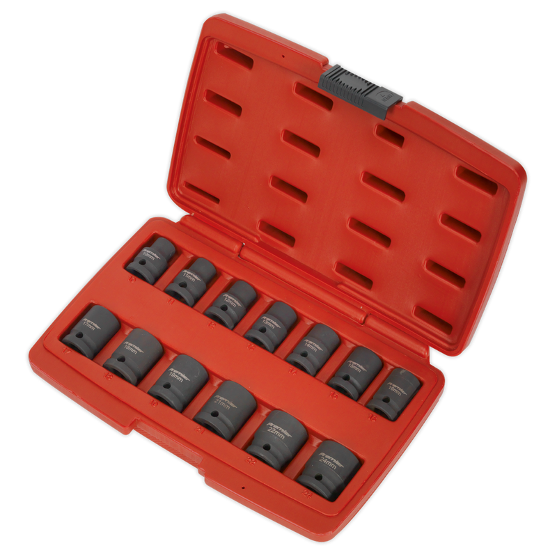 Sealey Premier Impact Socket Set 1/2"Sq Drive 13 Piece - AK5613TD