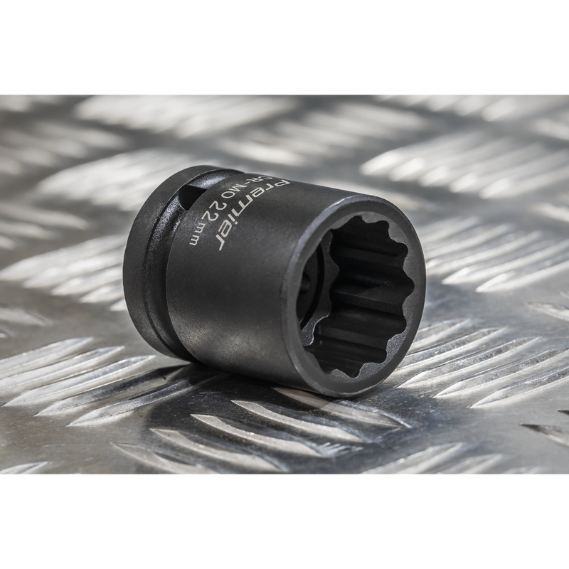 Sealey Premier Impact Socket Set 1/2" Sq Drive 13 Piece