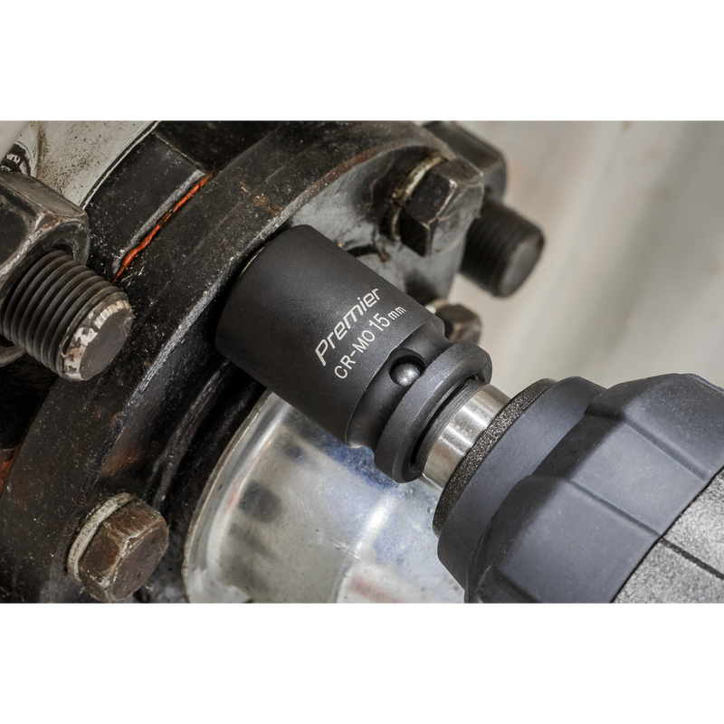 Sealey Premier Impact Socket Set 1/2" Sq Drive 13 Piece