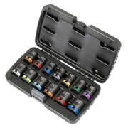 Sealey Premier Lock-On Impact Socket Set 1/2" Drive 13 Piece Metric