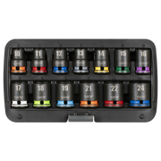 Sealey Premier Lock-On Impact Socket Set 1/2" Drive 13 Piece Metric