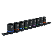 Sealey Premier Impact Socket Set 1/2" Sq Drive 9 Piece
