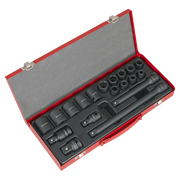 Sealey Premier Impact Socket Set 19 Piece 1/2"Sq Drive