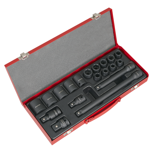 Sealey Premier Impact Socket Set 19 Piece 1/2"Sq Drive