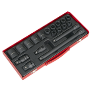 Sealey Premier Impact Socket Set 19 Piece 1/2"Sq Drive