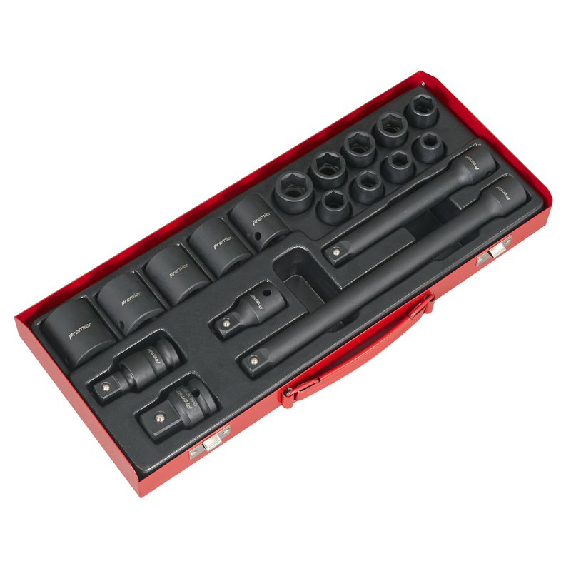 Sealey Premier Impact Socket Set 19 Piece 1/2"Sq Drive