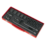 Sealey Premier Impact Socket Set 19 Piece 1/2"Sq Drive